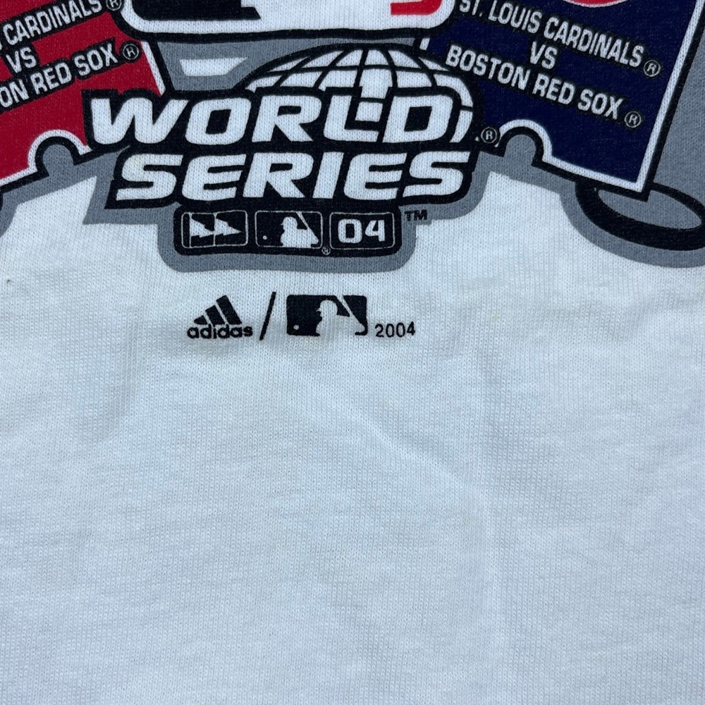 2004 World Series Boston Red Sox vs St Louis Cardinals T-Shirt Mens XL NWOT - Picture 3 of 11